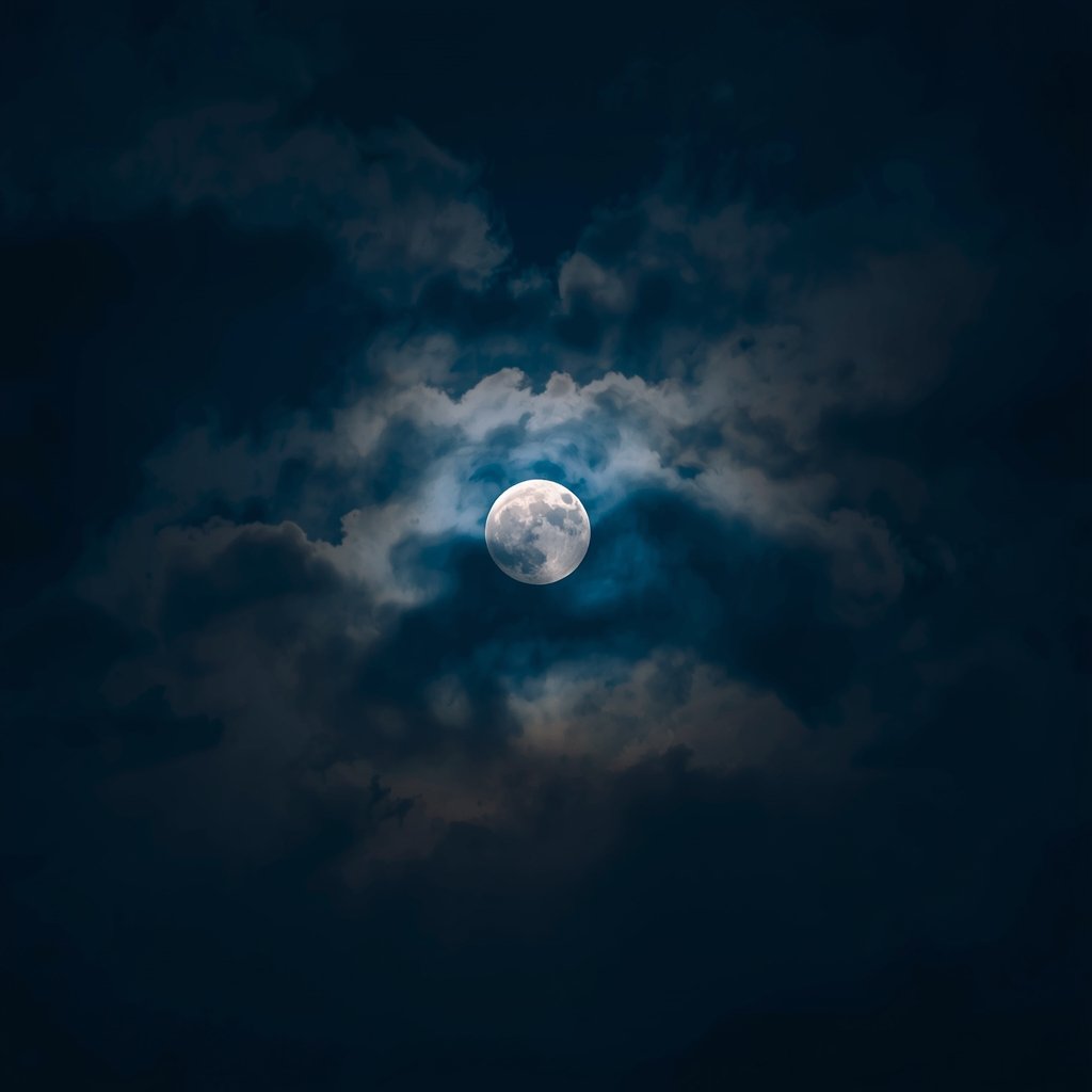 Aesthetic Moon Clouds WhatsApp DP