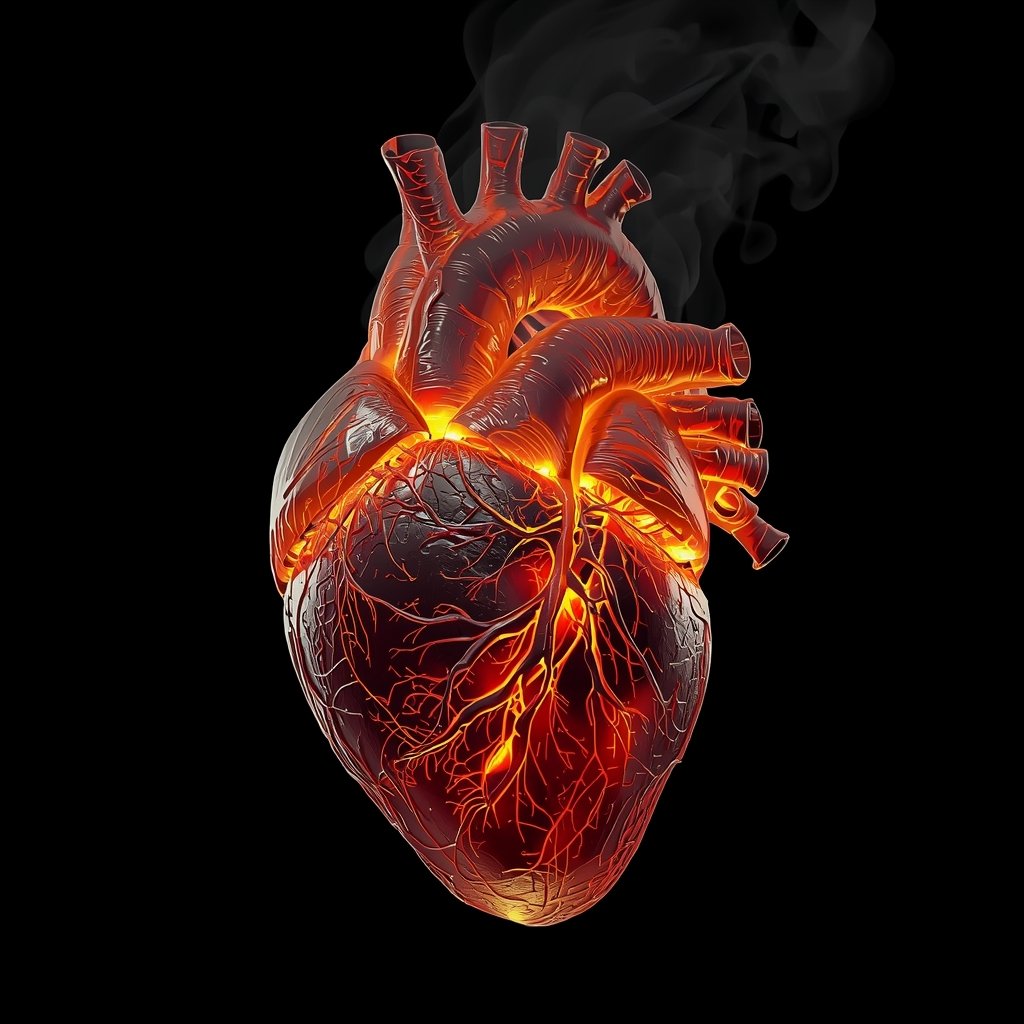 Flaming Heart Love WhatsApp DP