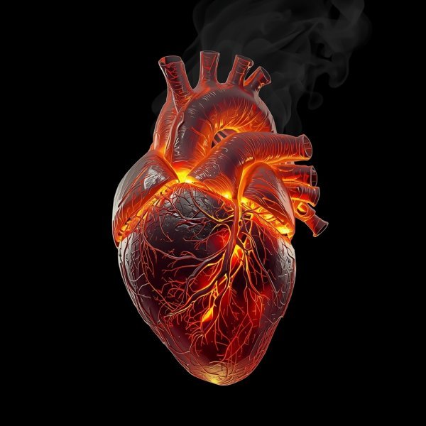 Flaming Heart Love WhatsApp DP