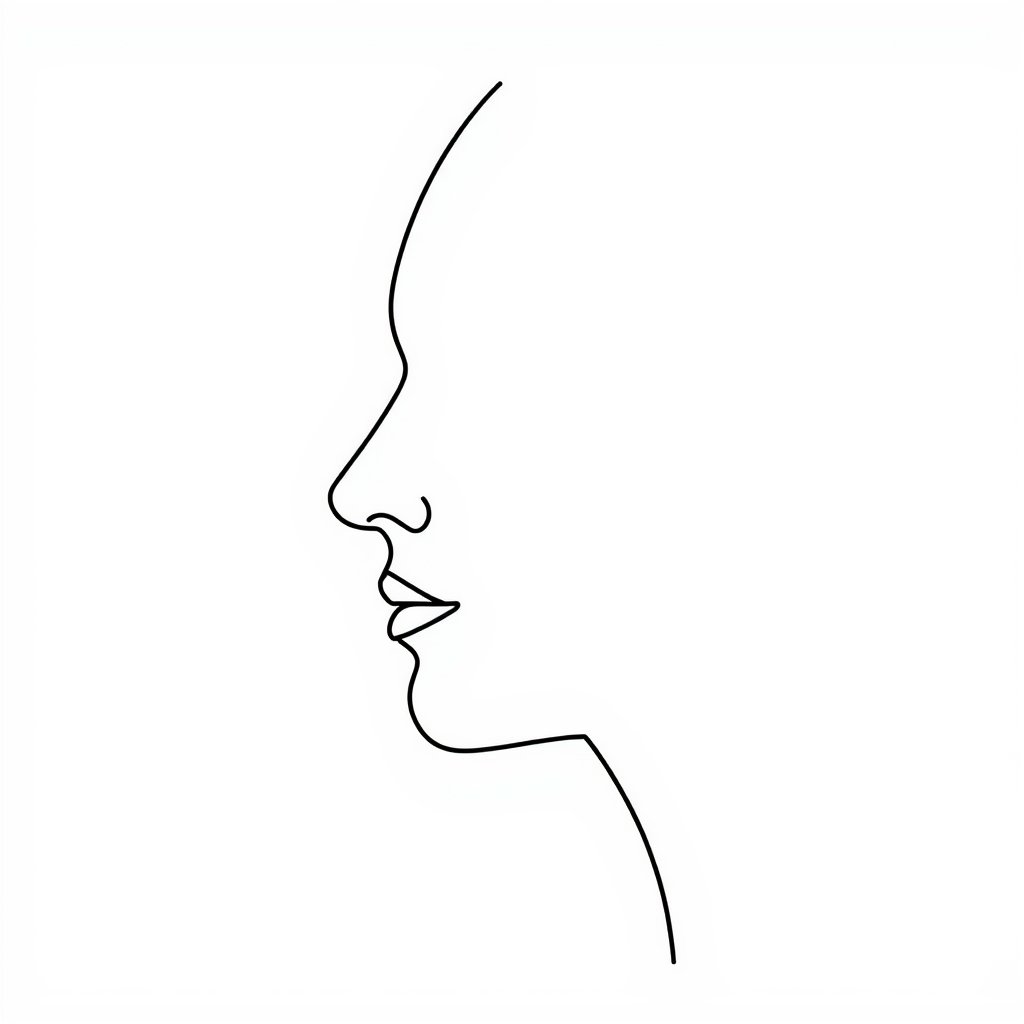 Simple Minimalist Line Art WhatsApp DP