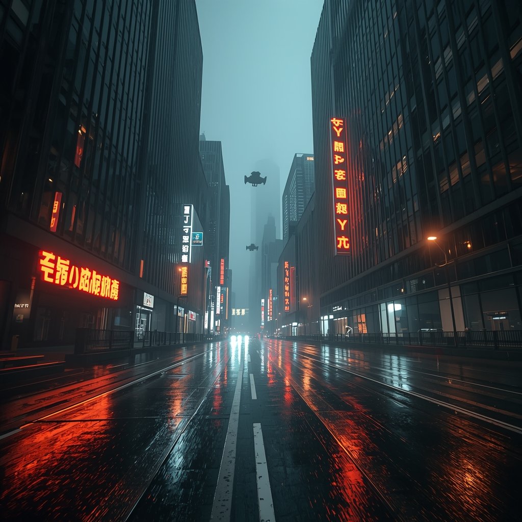 Cyberpunk City Rain Instagram DP