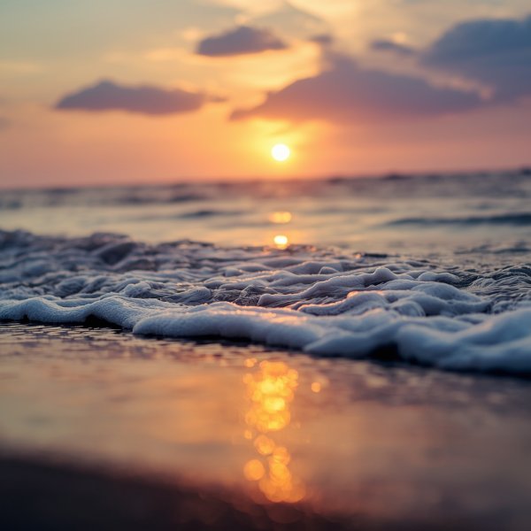 Golden Hour Beach Instagram DP