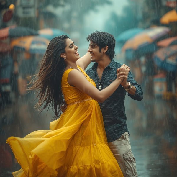 Couple First Rain Dance DP