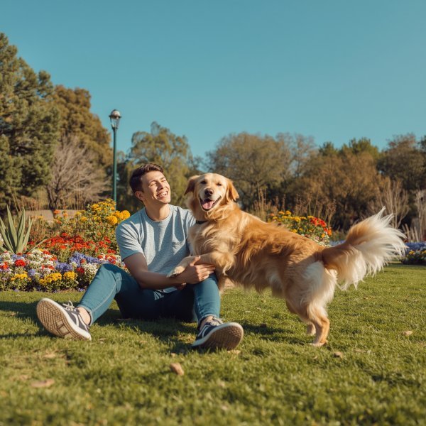 Couple with Pet Dog DP