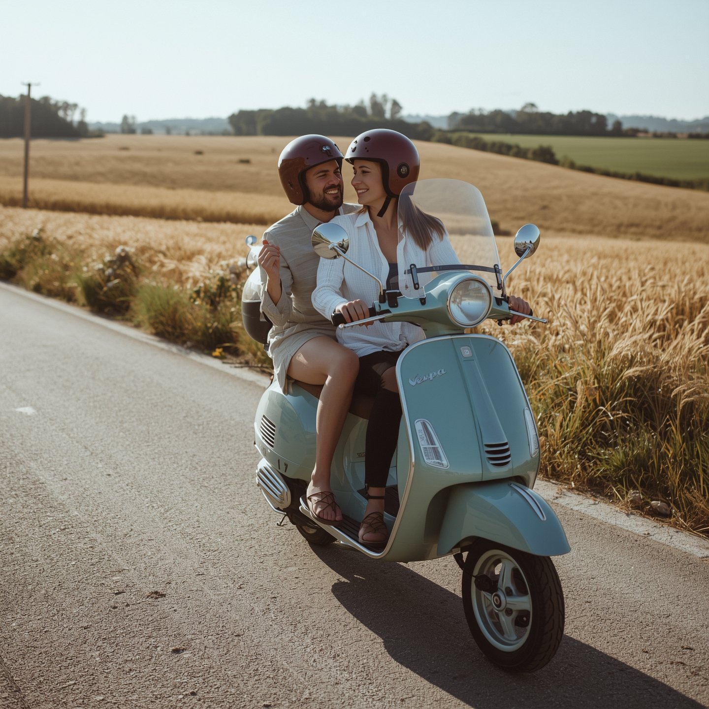 Couple on Scooter Ride DP
