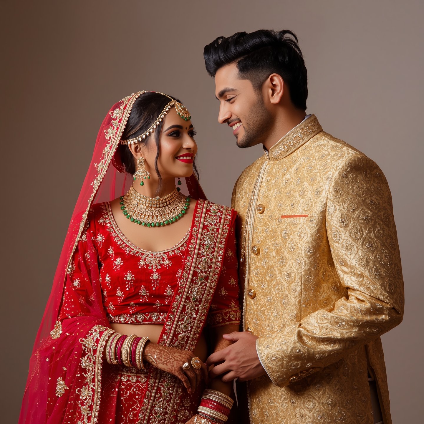 Couple in Traditional Wear WhatsApp DP