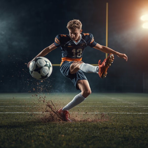 Football Player Action WhatsApp DP