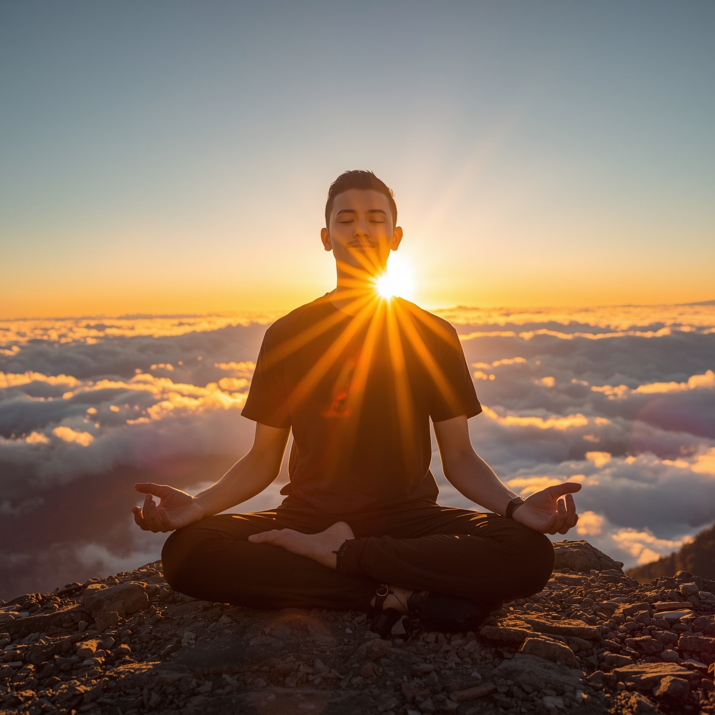 Spiritual Boy Meditating WhatsApp DP