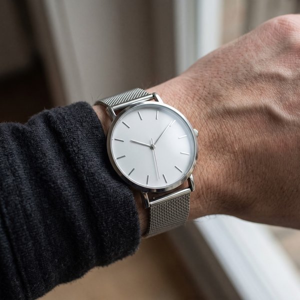 Wristwatch WhatsApp Boys Stylish DP – A wrist wearing a plain silver watch. A free HD whatsapp boys stylish DP for WhatsApp, Instagram and Facebook…